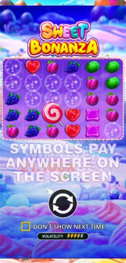 7Slots Sweet Bonanza menu