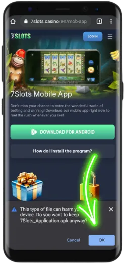 7Slots menu