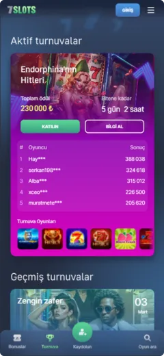 7Slots turnuvalar